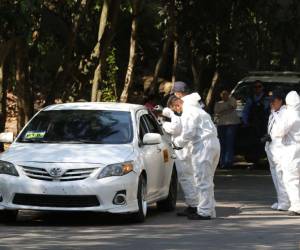 El taxi quedó detenido en la vía o carril que viene desde El Picacho, hacia en el centro de la capital.