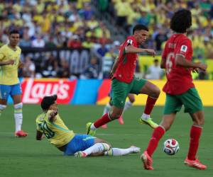 Brasil se ha encontrado ante una Marruecos que le ha ocupado bien los espacios.