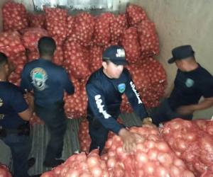 El ciudadano de Guateamala no declaró que llevaba 600 sacos con cebollas.