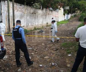 El cuerpo sin vida de un hombre fue hallado en una solitaria calle de la colonia Santa Isabel, en Tegucigalpa.