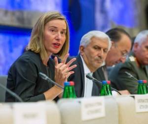 La vocera de la Alta Representante de la UE para Política Exterior, Federica Mogherini.