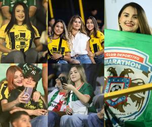 El Real España vs Marathón se vio engalanado de bellas mujeres en el Estadio Morazán. Esposa de jugador robó corazones y el partido se puso más lindo con estas jóvenes.