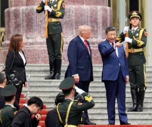 El presidente de China, Xi Jinping, recibió este jueves a su homólogo Donald Trump. Aquí las imágenes.