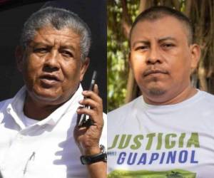 Desde julio, el exalcalde de Colón, Adán Fúnez (a la izquierda), permanece bajo la medida arresto domiciliario por su presunta vinculación al asesinato del ambientalista Juan López (a la derecha).