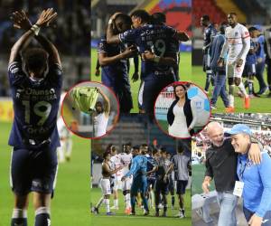 Motagua se quedó con el clásico hondureño tras vencer a Olimpia 1-0. Estas son las mejores postales que dejó el partido.