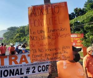 Debido a la insolvencia por millonarias pérdidas en la Empresa Hondureña de Telecomunicaciones (Hondutel), pagarán a los empleados que exigen seis meses de salarios.