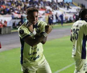 Rodrigo De Olivera marcó el único gol del partido que fue a favor de Motagua.
