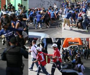 Aficionados se enfrentaron a disparos en las afueras del estadio Nacional previo al clásico Motagua Olimpia. La escena de terror captada por el lente de EL HERALDO.