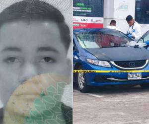 Un vehículo Honda Civic color azul permaneció estacionado durante varias horas en una gasolinera del sector de El Sauce, en el anillo periférico de Tegucigalpa, sin levantar mayores sospechas, hasta que durante la madrugada se observó que había restos del sangre.