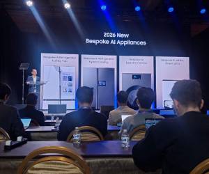 Cheolgi Kim, director de Digital Apliances Bussiness explicó sobre el nuevo concepto de electrodomésticos con IA presentado por la marca.