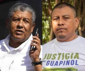 Desde julio, el exalcalde de Colón, Adán Fúnez (a la izquierda), permanece bajo la medida arresto domiciliario por su presunta vinculación al asesinato del ambientalista Juan López (a la derecha).