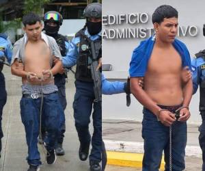 Dos presuntos miembros de la estructura criminal Mara Salvatrucha (MS-13), declarada organización terrorista, fueron capturados en la colonia 11 de Abril, en el sector Kilómetro, Choloma, Cortés.