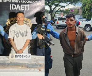 Werner Delminson Meléndez Alvarado, Warner, y Joel Flores López, apodado El Chino, presuntos miembros de la MS-13.