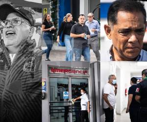 Tristeza total en las afueras de un reconocido centro asistencial en San Pedro Sula tras el fallecimiento de Orinson Amaya, presidente del Marathón.