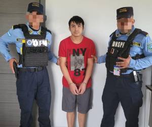 Merlin Josué Contreras fue arrestado luego de llegar a suelo hondureño, tras regresar deportado desde los Estados Unidos.