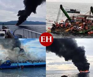 Al menos siete personas murieron y más de 120 fueron rescatadas en Filipinas, luego de que un ferry se incendió y obligó a los pasajeros a saltar por la borda, informaron la guardia costera y testigos. A continuación las impactantes imágenes tras el siniestro.