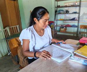 Con esfuerzo diario y caminatas de 40 minutos, Carmen educa a niños mientras espera pagos de 1,000 lempiras que llegan con retrasos de hasta seis meses.