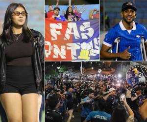Estas fueron algunas de las imágenes que más destacaron en la previa del Motagua vs FAS por la Copa Centroamericana. Barra salvadoreña denuncia lo que le hicieron, show de La Revo y, ¿quién es la bella chica?