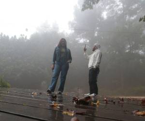 Los visitantes pueden disfrutar de un clima agradable, mientras observan cómo una capa de neblina y brisa cubren toda la zona. El clima y las vistas recuerdan la belleza de la naturaleza.