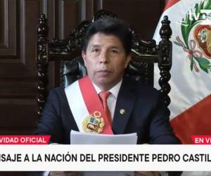 El titular del Ejectuvo de Perú, Pedro Castillo, disolvió el Congreso Nacional y declaró estado de excepción desde las 10:00 p.m. hasta las 4:00 a.m.