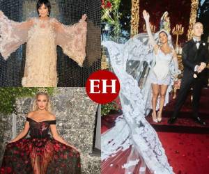 La elegancia y la extravagancia del vestuario de Dolce &amp; Gabanna volvió aún más icónica la boda Kourtney. Todas las mujeres del clan Kardashian impusieron estilo.