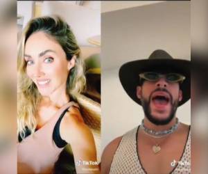 La imagen del video que Anahi compartió en su cuenta de Tik Tok.