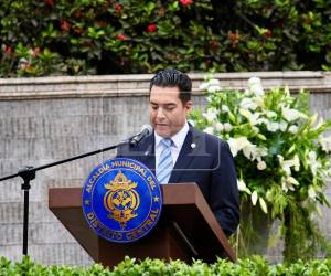 El edil capitalino dio lectura al Acta de Independencia redactada el 15 de septiembre de 1821 y que dio independencia a la República de Honduras.