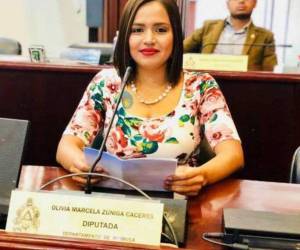 Olivia Marcela Zúniga fue diputada en el periodo legislativo 2018-2022.