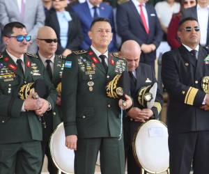 El nuevo Estado Mayor Conjunto de Honduras, integrado en su mayoría por militares de la 29 promoción.