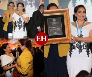 Este miércoles 25 de mayo se conmemora el Día del Periodista Hondureño y Enma Calderón recibió el mayor galardón. Estas son las imágenes de la entrega del premio Álvaro Contreras.