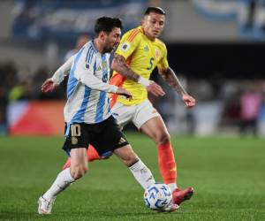 Lionel Messi estuvo presente en el empate de Argentina ante Colombia.