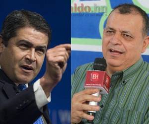Juan Orlando Hernández, expresidente hondureño, y Orlando Ponce extitular de la SCAD.