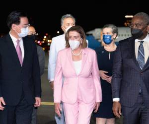 Nancy Pelosi tuvo una corta visita por Taiwán.