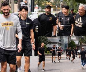 Los Ángeles FC se pasea con todas sus figuras a pocas horas del partido ante Real España en Concacaf Champions Cup. Así fueron captados.