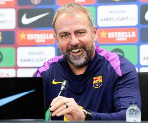 Hansi Flick también se refirió a la evolución del delantero Robert Lewandowski que entrenó por separado.