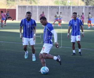 Imágenes del desarrollo del partido.