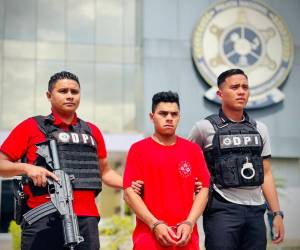El supuesto pandillero fue capturado por agentes de la Dirección Policial de Investigaciones (DPI).