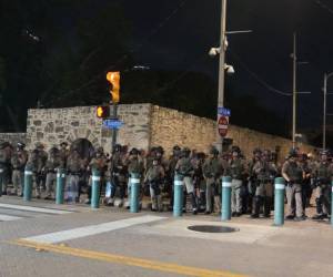 Miles de efectivos del Departamento de Seguridad Pública de Texas se apostaron en las calles ante el llamado a protestas ante las leyes inmigratorias de Trump.