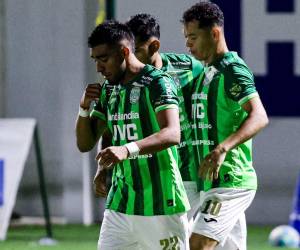 Carlos Argueta marcó uno de los goles de los verdolagas ante Juticalpa.