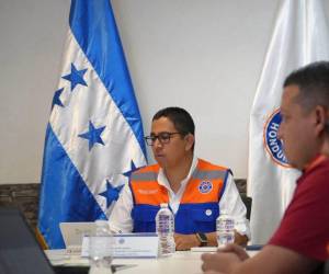 El titular de la Secretaría de Gestión de Riesgos y Contingencias Nacionales (Copeco), Reinaldo Sánchez, brindó detalles del plan.