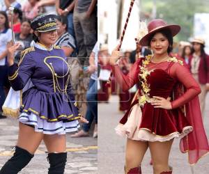 Estas bellas palillonas engalanaron las calles del occidente hondureño. Conozca qué colegios se robaron el show con sus bastoneras.