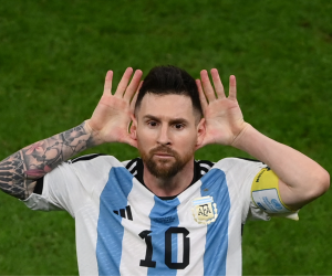 Leo Messi celebró con todo la clasificación de su selección a semifinales. Ahora enfrentarán a Croacia por el pase a la final.