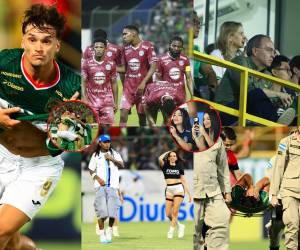 Marathón y Motagua regalaron un partidazo en la final de ida de Liga Nacional. Las mejores postales que dejó el juego.