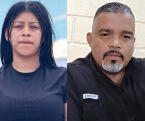 Estrella Elizabeth Jiménez (a la izquierda) fue capturada 29 de septiembre por su presunta participación en el asesinato al exjefe de Inteligencia del INP, Frank Alexis Morris (a la derecha).