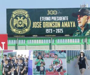 Primer partido del Marathón después del fallecimiento de su presidente Orinson Amaya.