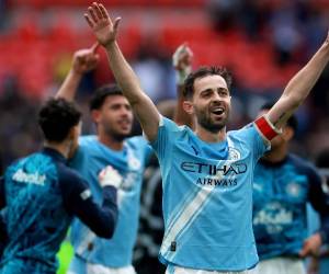 Así celebraron los jugadores tras el final del partido.