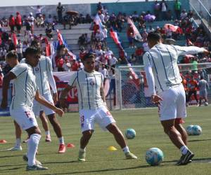 Imágenes del desarrollo del partido.