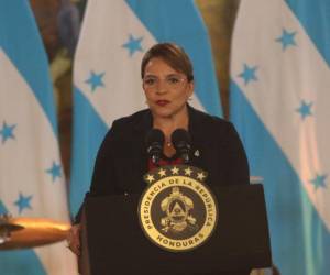 La mandataria hondureña participó este sábado en los actos conmemorativos del 16 aniversario del golpe de Estado de 2009.