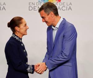 La presidenta de México, Claudia Sheinbaum, y el jefe del Gobierno español, Pedro Sánchez, se reunieron.