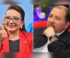 Xiomara Castro, presidenta de Honduras y Daniel Ortega, presidente de Nicaragua.